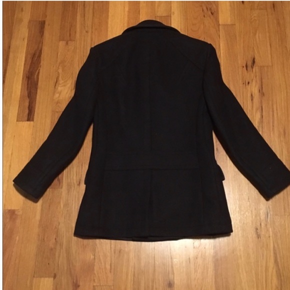 ALLSAINTS Cohen Men’s Mid Length Wool Pea Coat - Picture 3 of 4